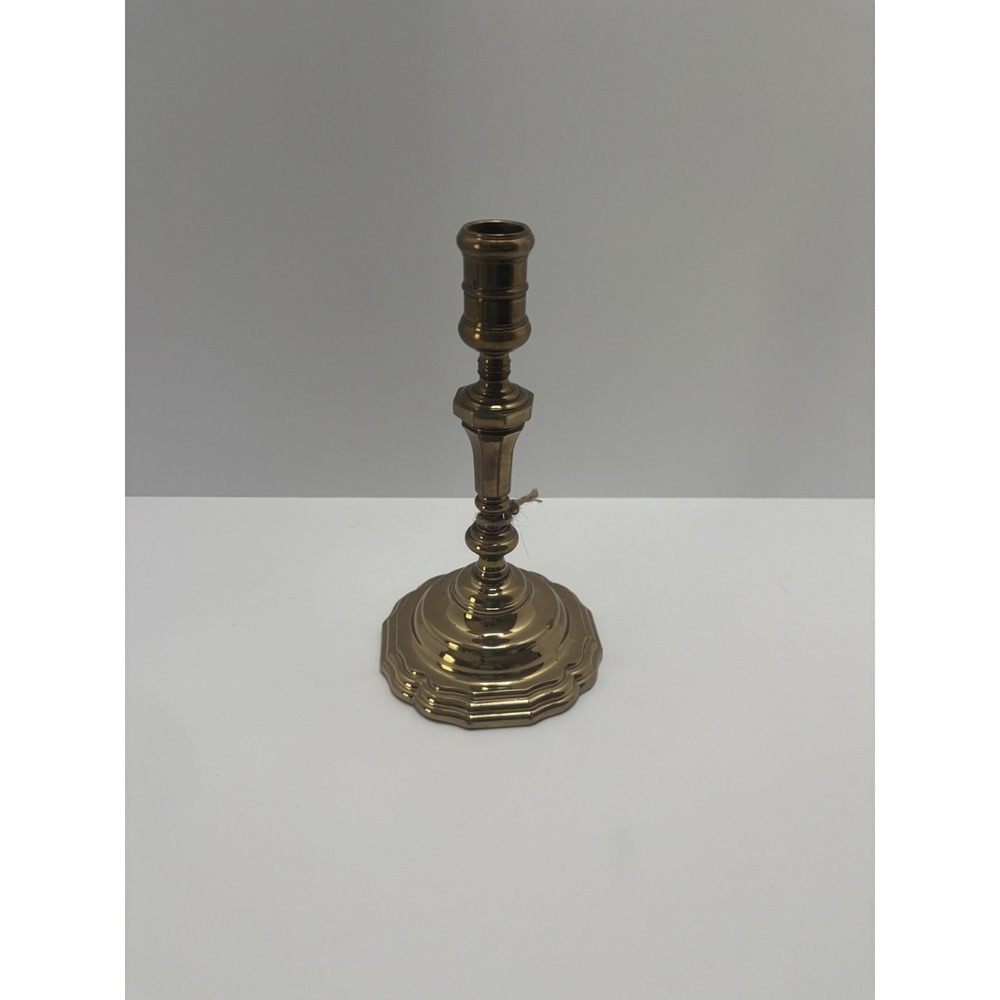 Vintage Baldwin Brass Candle Holder Heavy‎ Solid Base 8.5" Tall